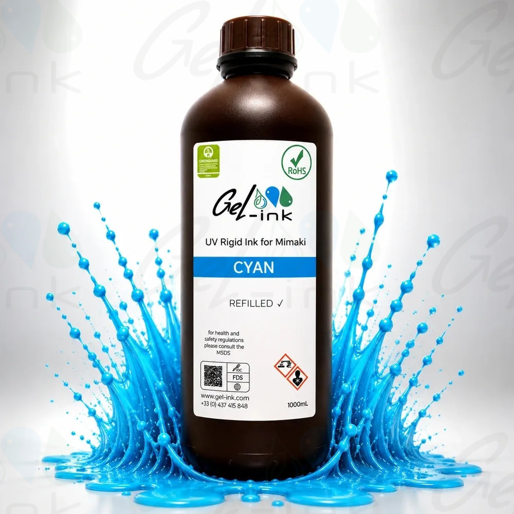 Encre compatible Mimaki LH100 1L UV-LED – Origine Europe I Gel-Ink