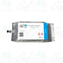 Kompatible Mutoh US11 Tinte + Chip (Beutel) - Nachfüllung 800 mL – Cyan